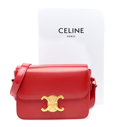 Celine Shiny Calfskin Teen Triomphe Red 10 of 10