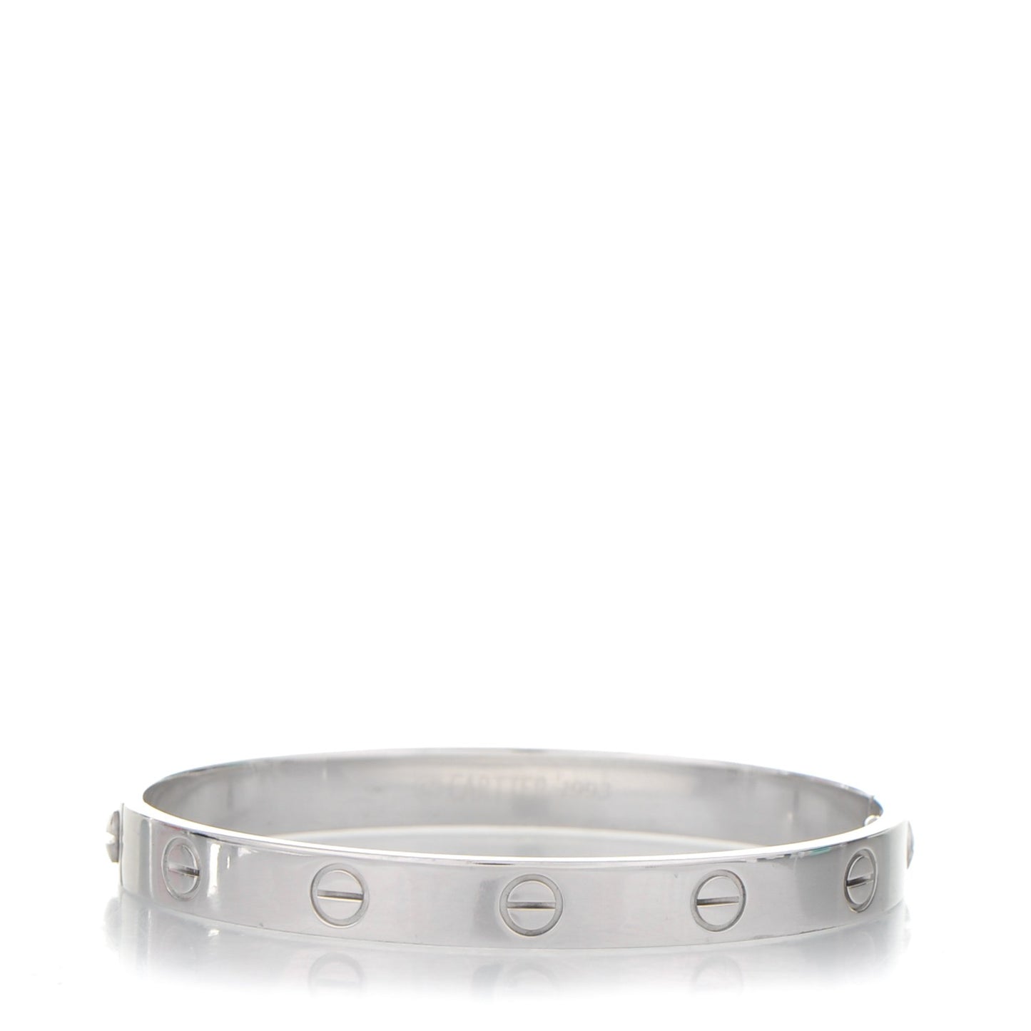 18K White Gold LOVE Bracelet 16