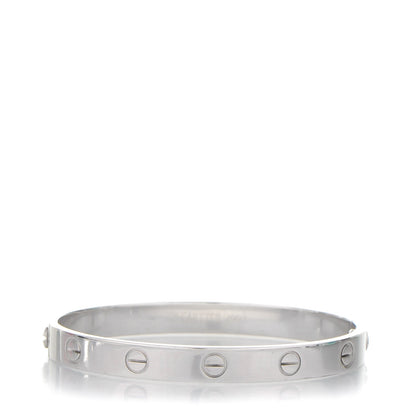Cartier 18K White Gold LOVE Bracelet 16 1 of 6