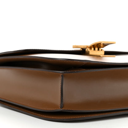 Celine Box Calfskin Medium Classic Box Flap Bag Camel 9 of 10