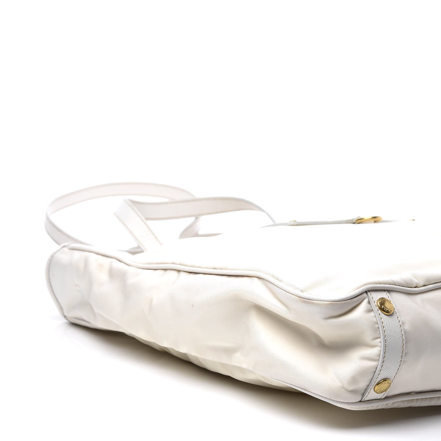 Prada Tessuto Nylon Oro Tote White 8 of 11