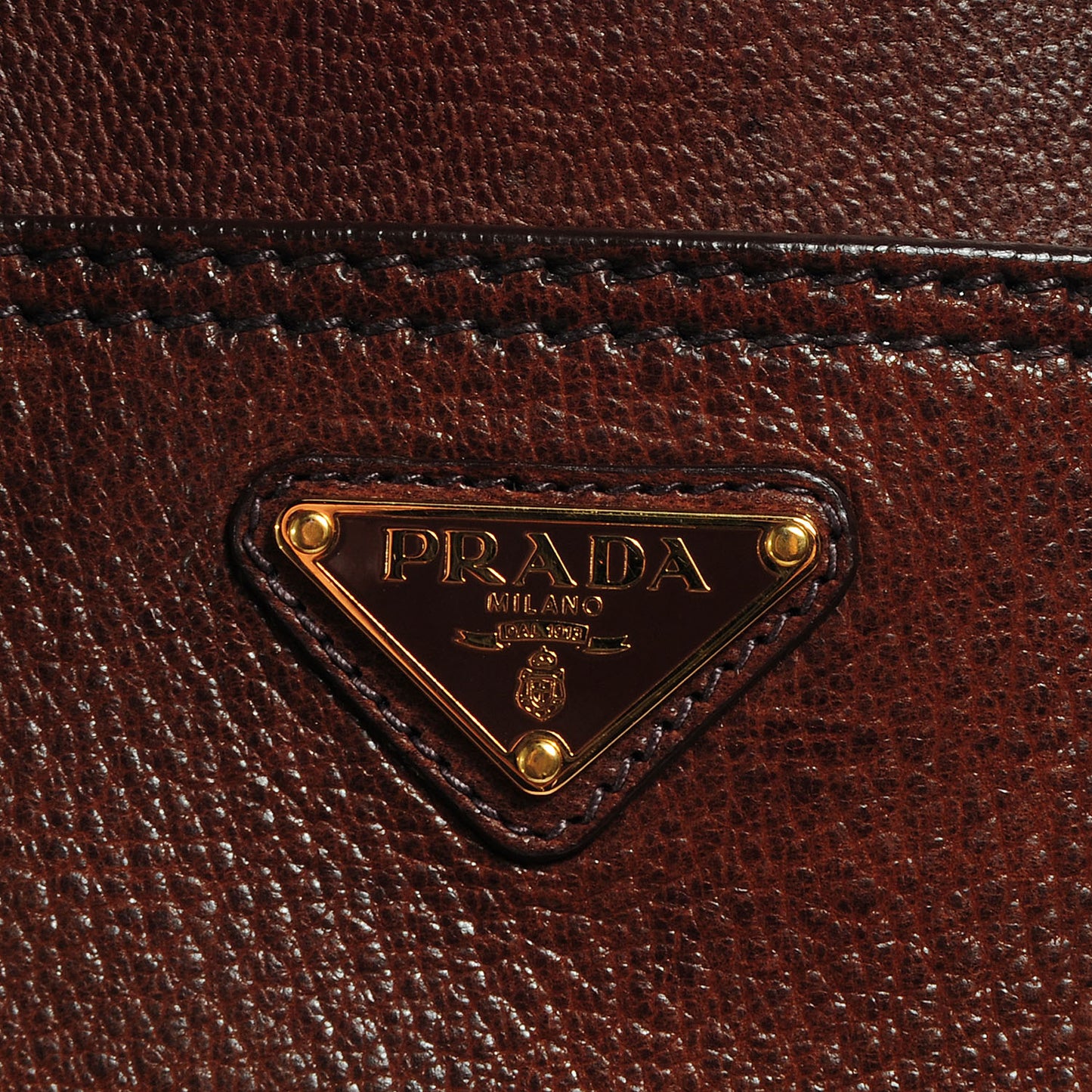 Antique Leather Buckle Tote Bruciato
