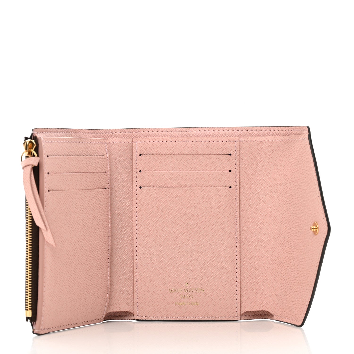 Louis Vuitton Damier Ebene Victorine Wallet Rose Ballerine 5 of 7