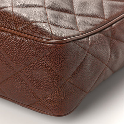 Chanel Caviar Quilted Camera Case Brown 9 of 12