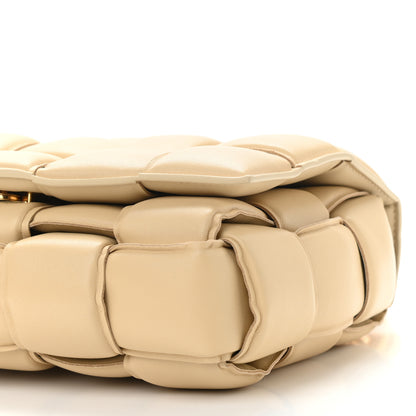 Bottega Veneta Lambskin Maxi Intreccio Padded Chain Cassette Crossbody Bag Porridge 9 of 9