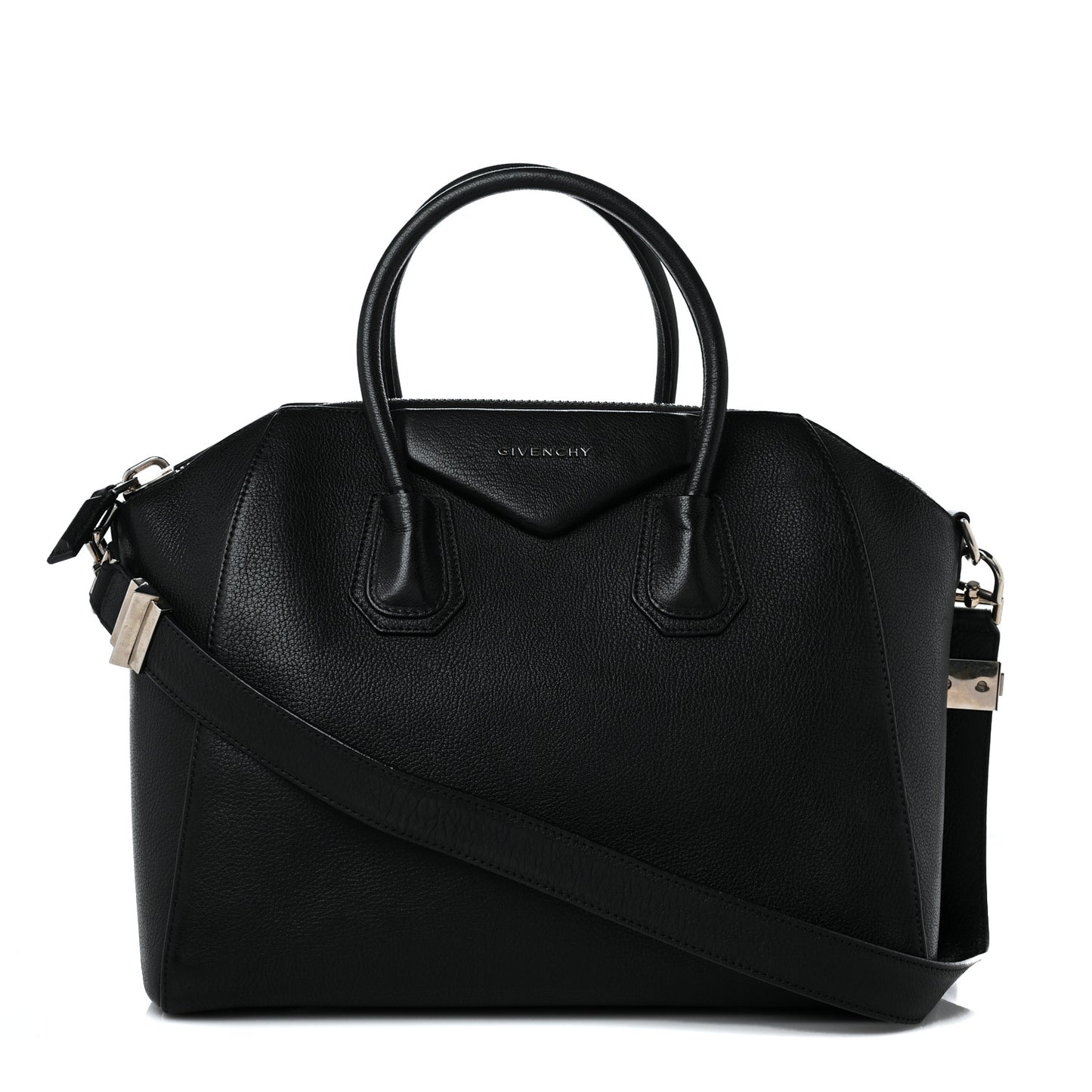 Sugar Goatskin Large Antigona Black