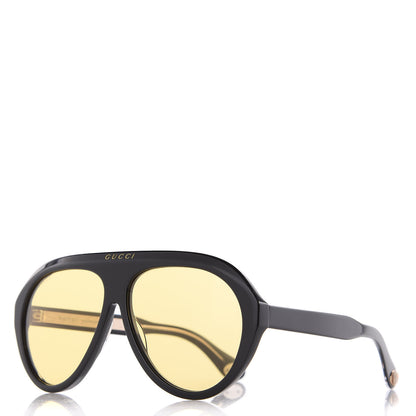 Gucci Double G Navigator Sunglasses GG0479S Black 1 of 8