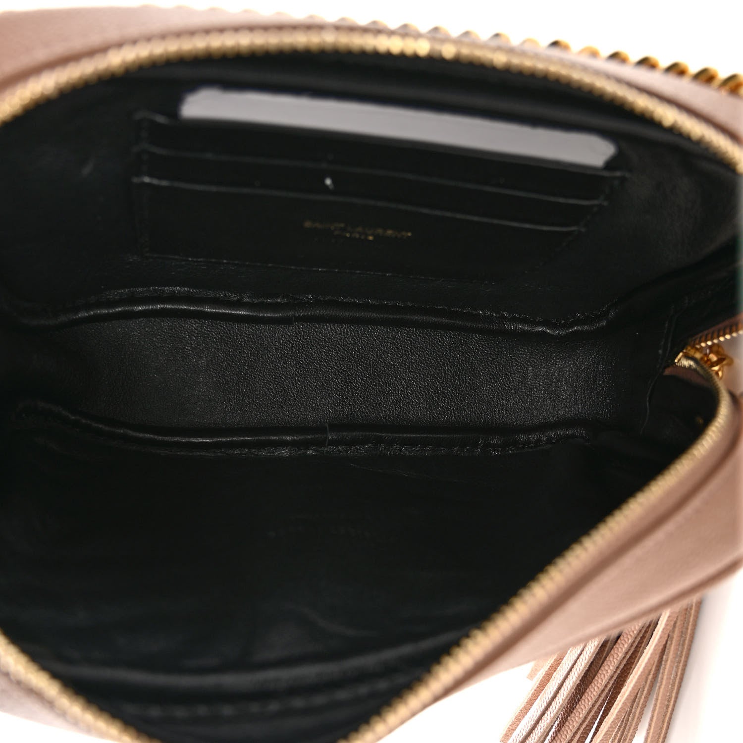Saint Laurent Grain De Poudre Matelasse Monogram Mini Lou Camera Bag Vintage Peach 5 of 10