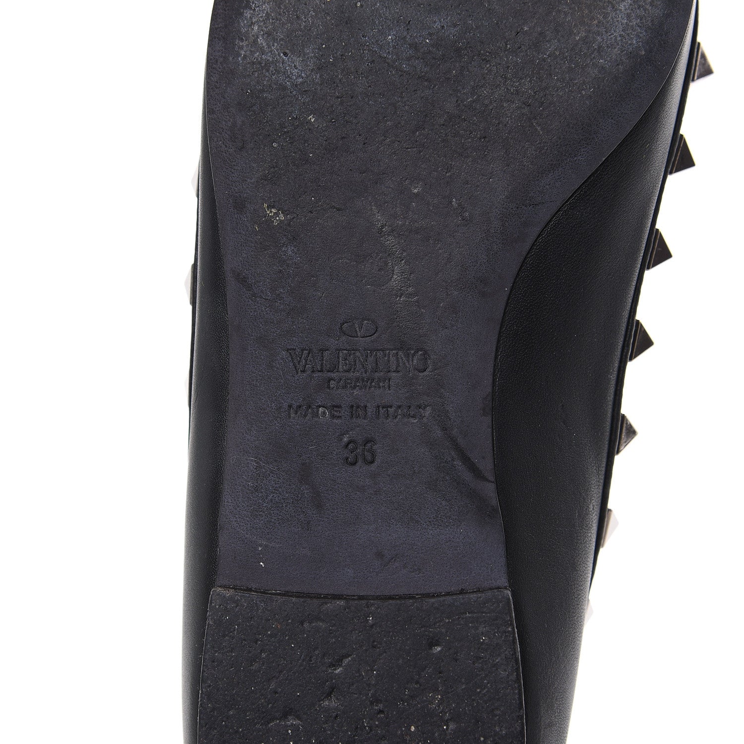 Valentino Garavani Nappa Rockstud Ballerina Flats 36 Black 7 of 13