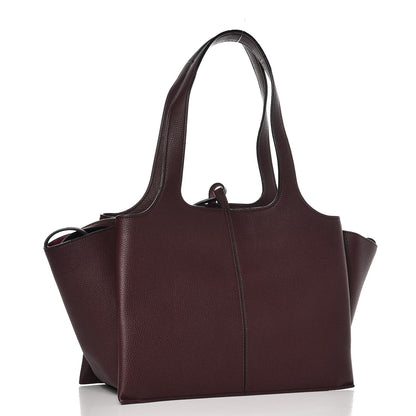 Celine Baby Grained Calfskin Small Tri-Fold Bag Burgundy 3 of 10