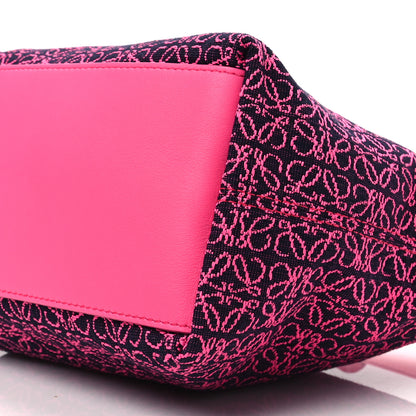 Loewe Jacquard Anagram Calfskin Small Cubi Bag Pink 7 of 8