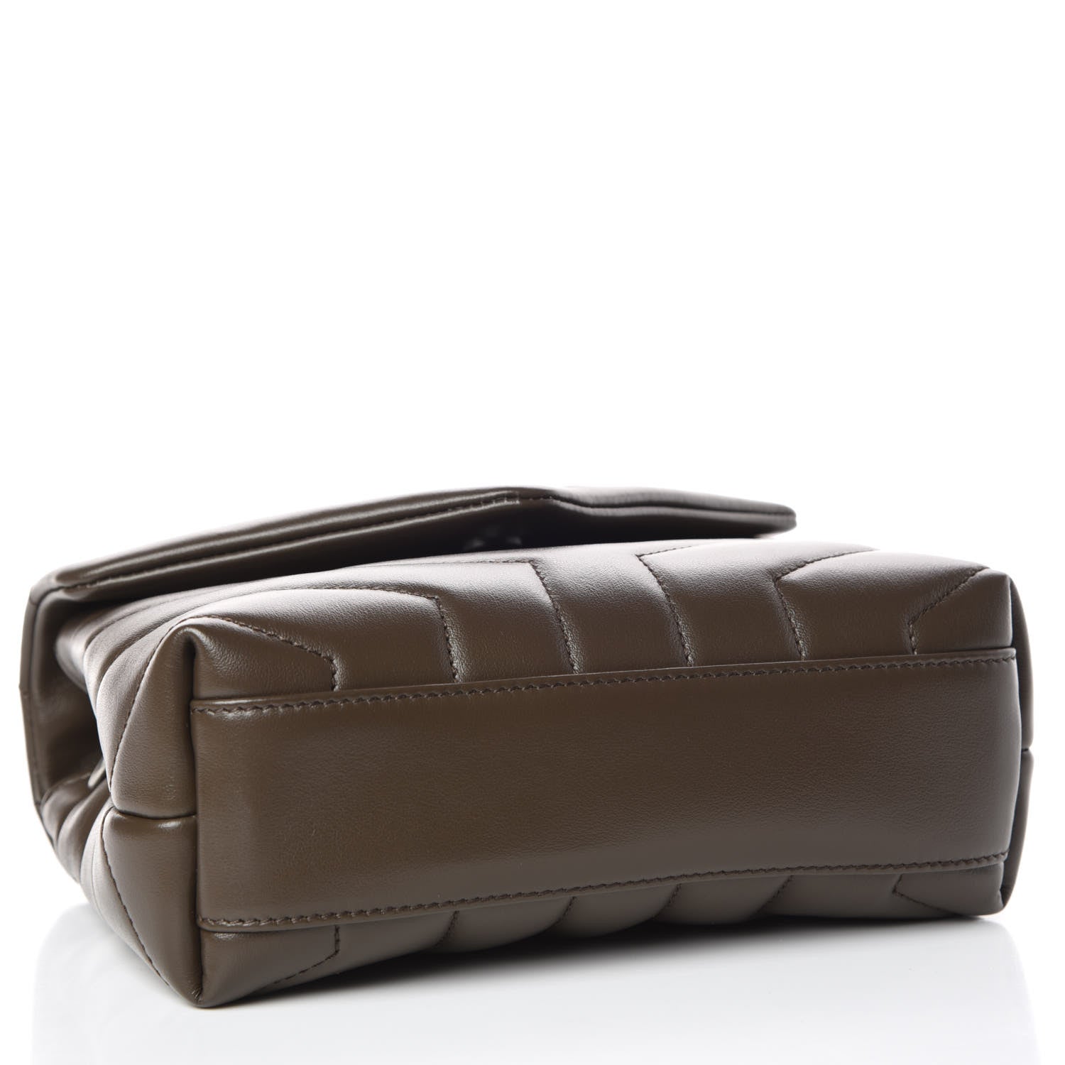 Saint Laurent Calfskin Y Quilted Monogram Toy Loulou Crossbody Bag Faggio 4 of 11