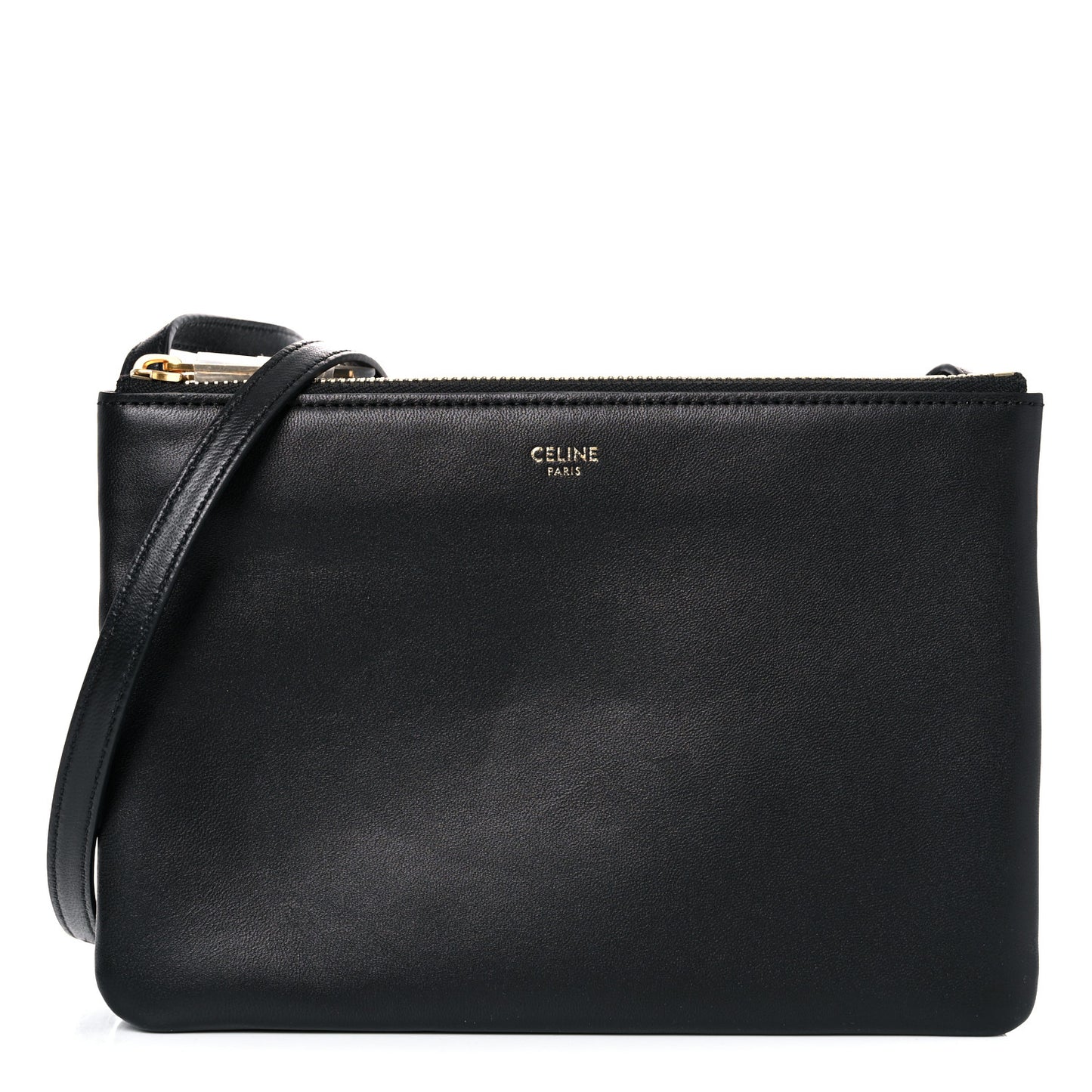 Lambskin Small Trio Crossbody Bag Black