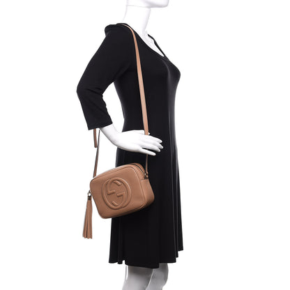 Gucci Pebbled Calfskin Small Soho Disco Bag Camelia 2 of 11