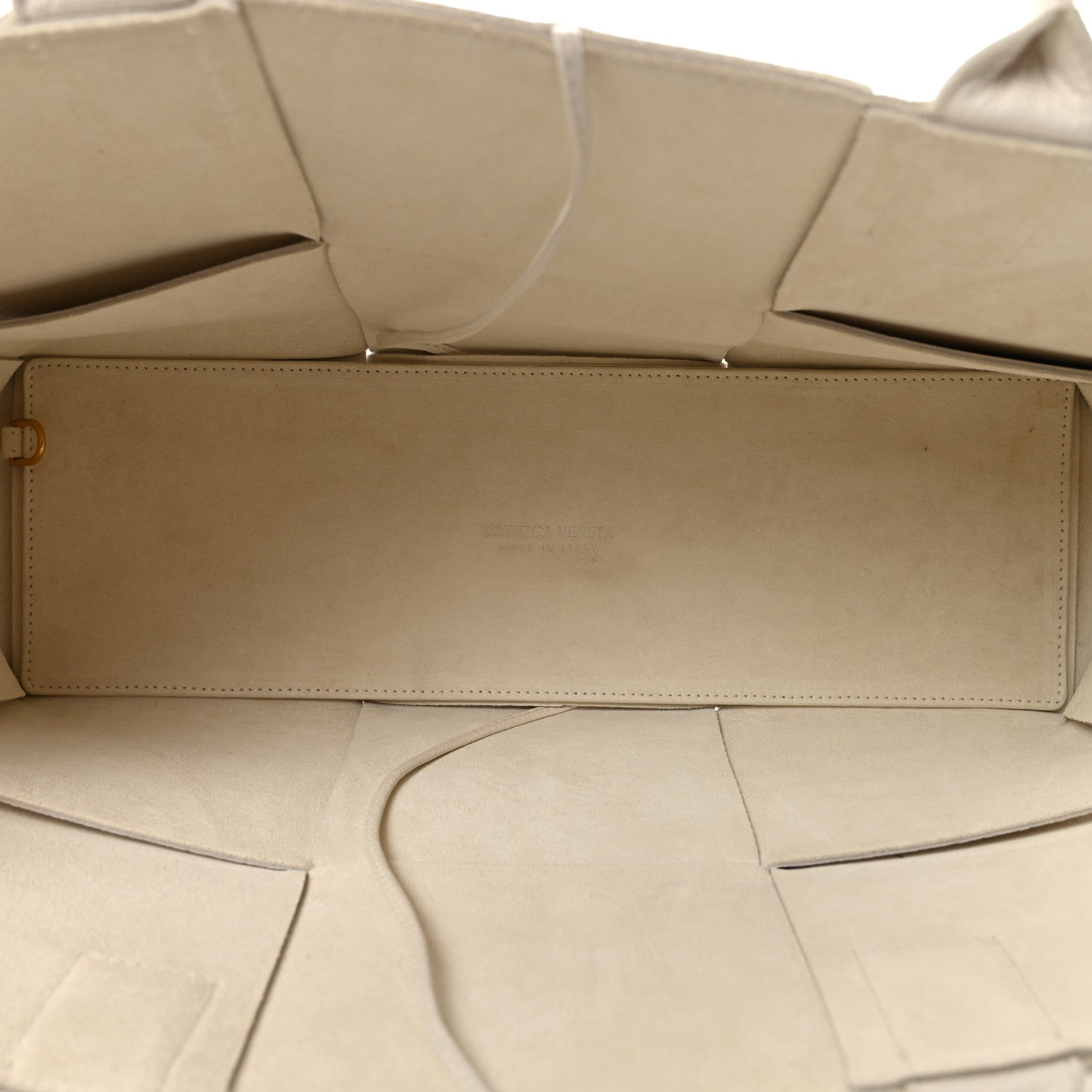 Bottega Veneta Grained Calfskin Maxi Intrecciato Medium Arco Tote White 6 of 10