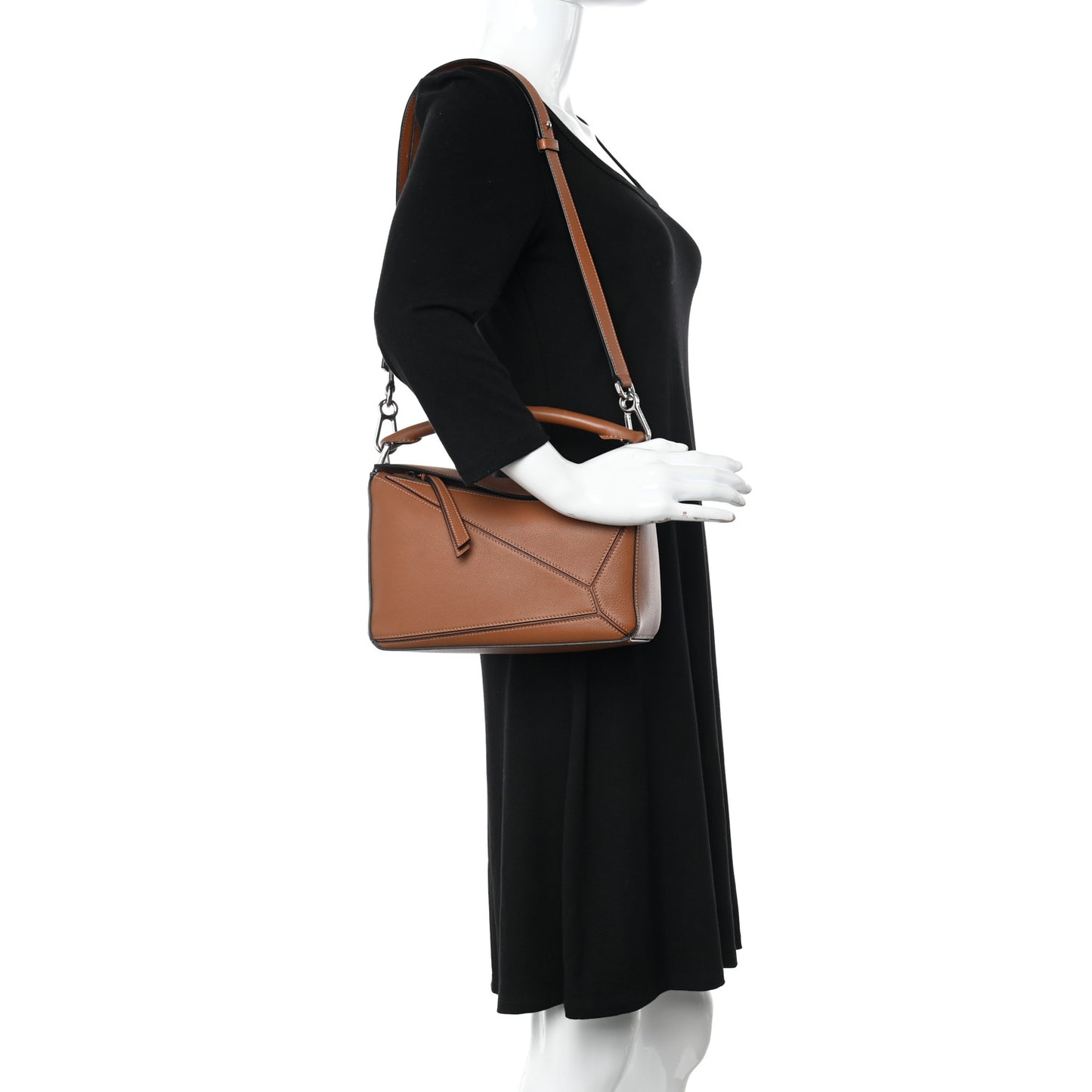 Calfskin Small Puzzle Bag Tan