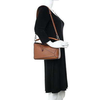 Loewe Calfskin Small Puzzle Bag Tan 2 of 10