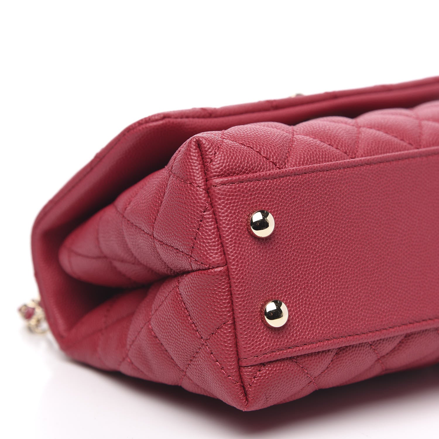 Chanel Caviar Quilted Mini Coco Handle Flap Fuchsia 8 of 10