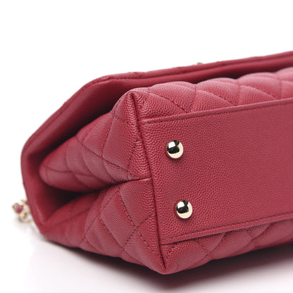 Chanel Caviar Quilted Mini Coco Handle Flap Fuchsia 8 of 10