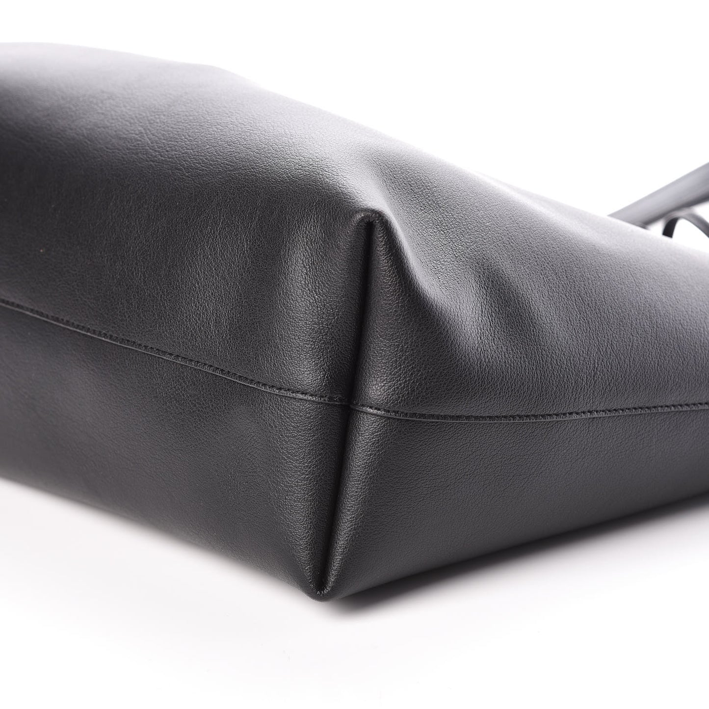 Calfskin Large Shopping Tote Black