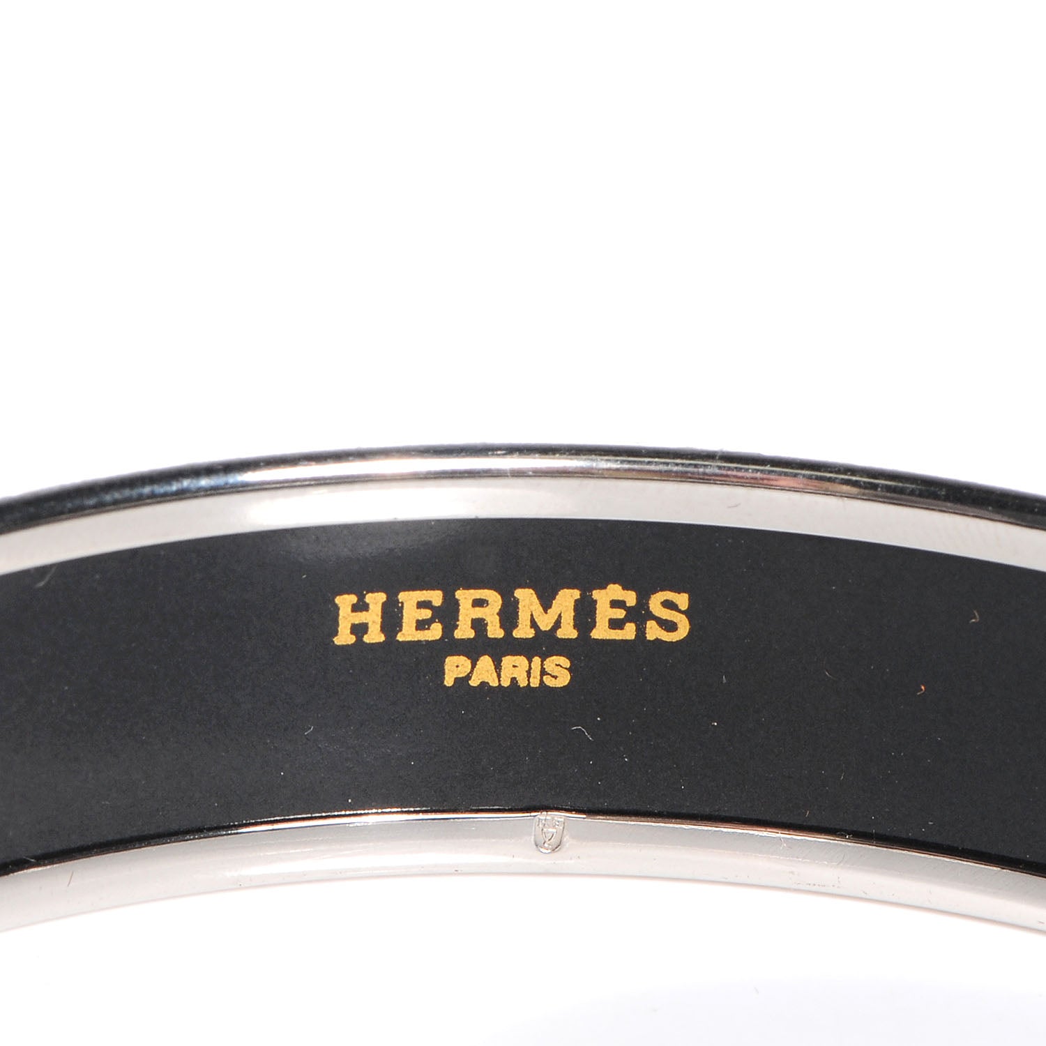 Hermes Enamel Printed Caleche Medium Bracelet 70 Navy Bleu 4 of 6