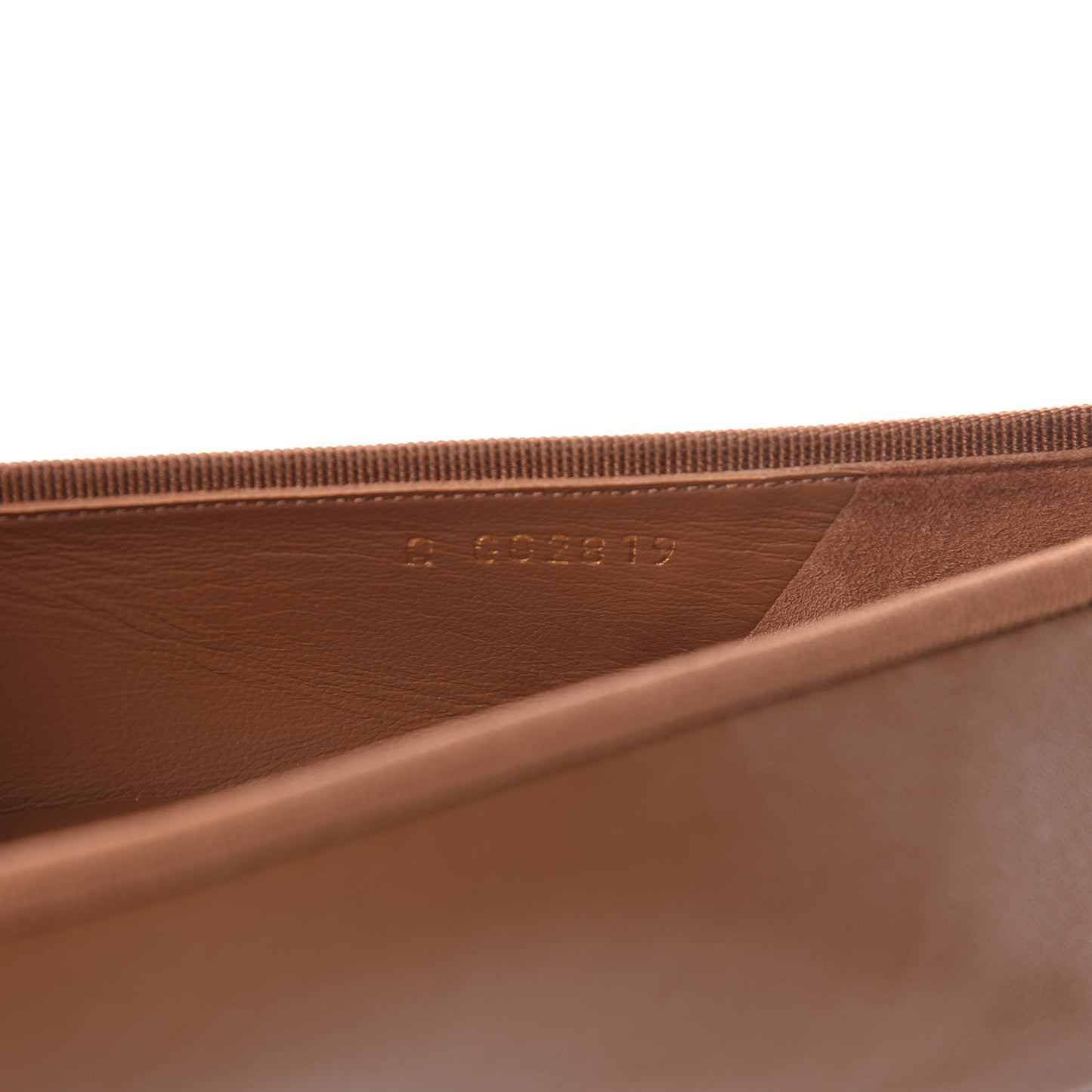 Lambskin Cap Toe Ballerina Flats 40.5 Camel