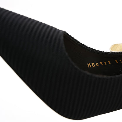 Christian Dior Technical Canvas Ribbon J Adior Slingback 100mm Pumps 37.5 Black 9 of 9