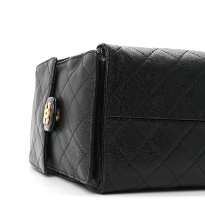 Chanel Caviar Quilted Medium Chanel 25 Handbag Black 10 of 12