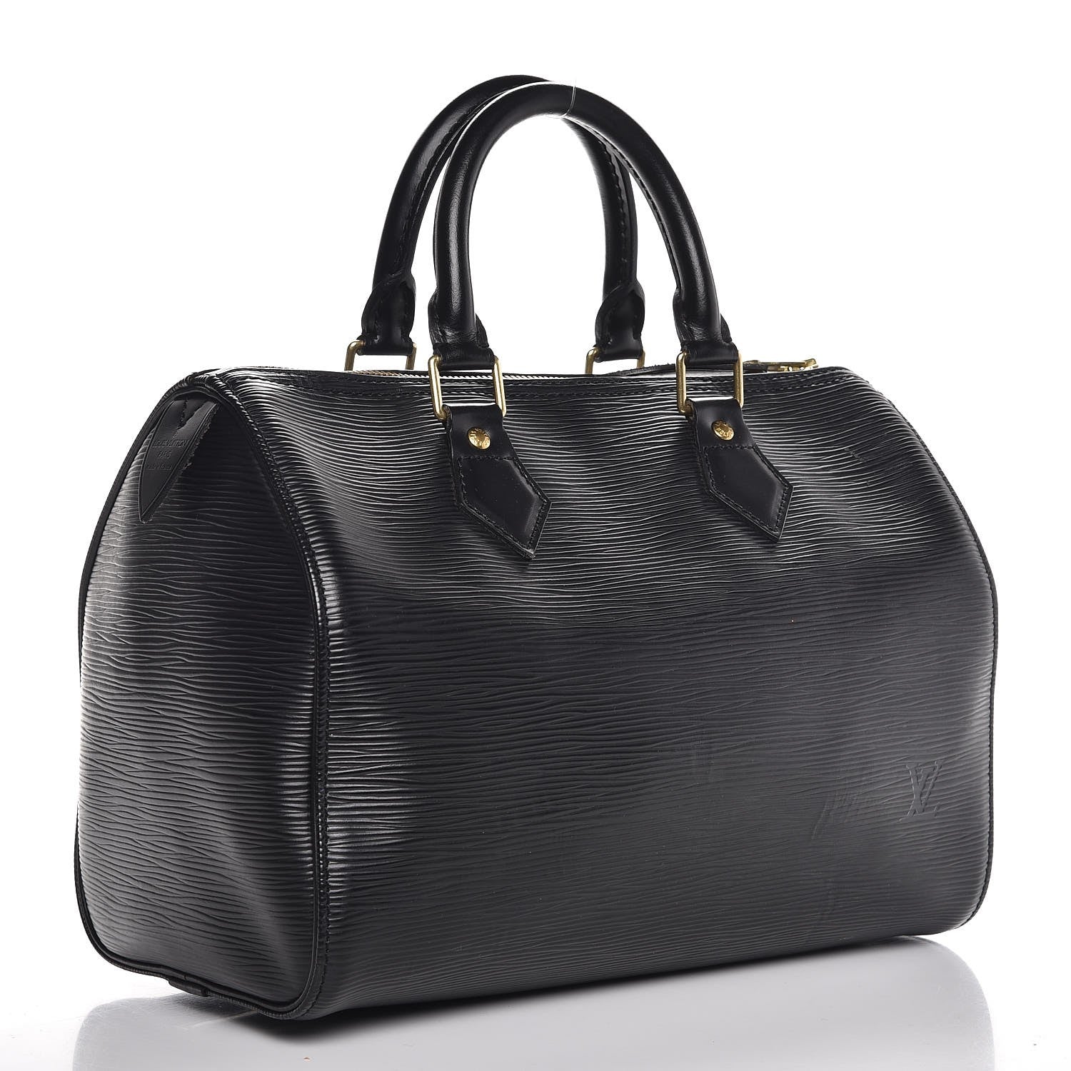 Louis Vuitton Epi Speedy 25 Black 3 of 9