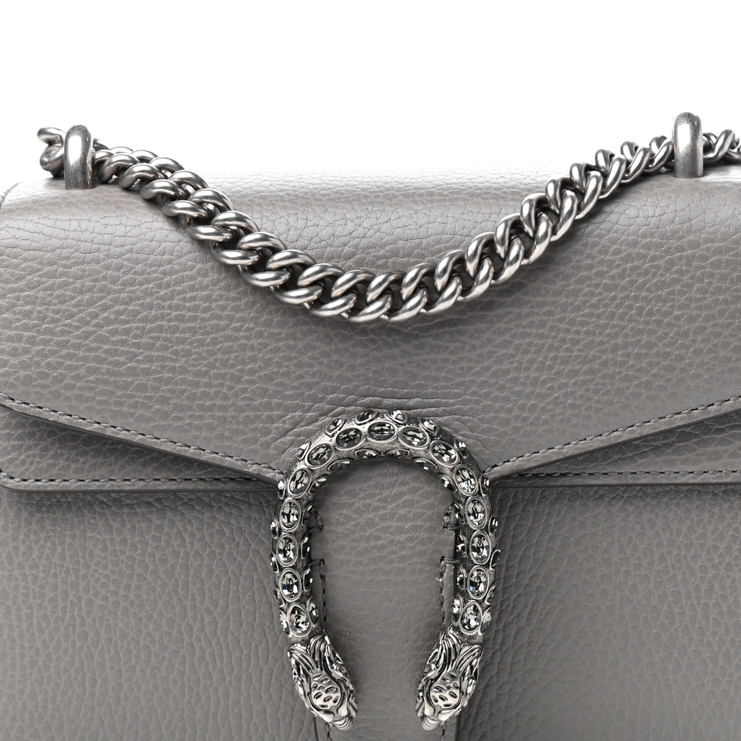 Gucci Calfskin Mini Dionysus Shoulder Bag Dusty Grey 11 of 11
