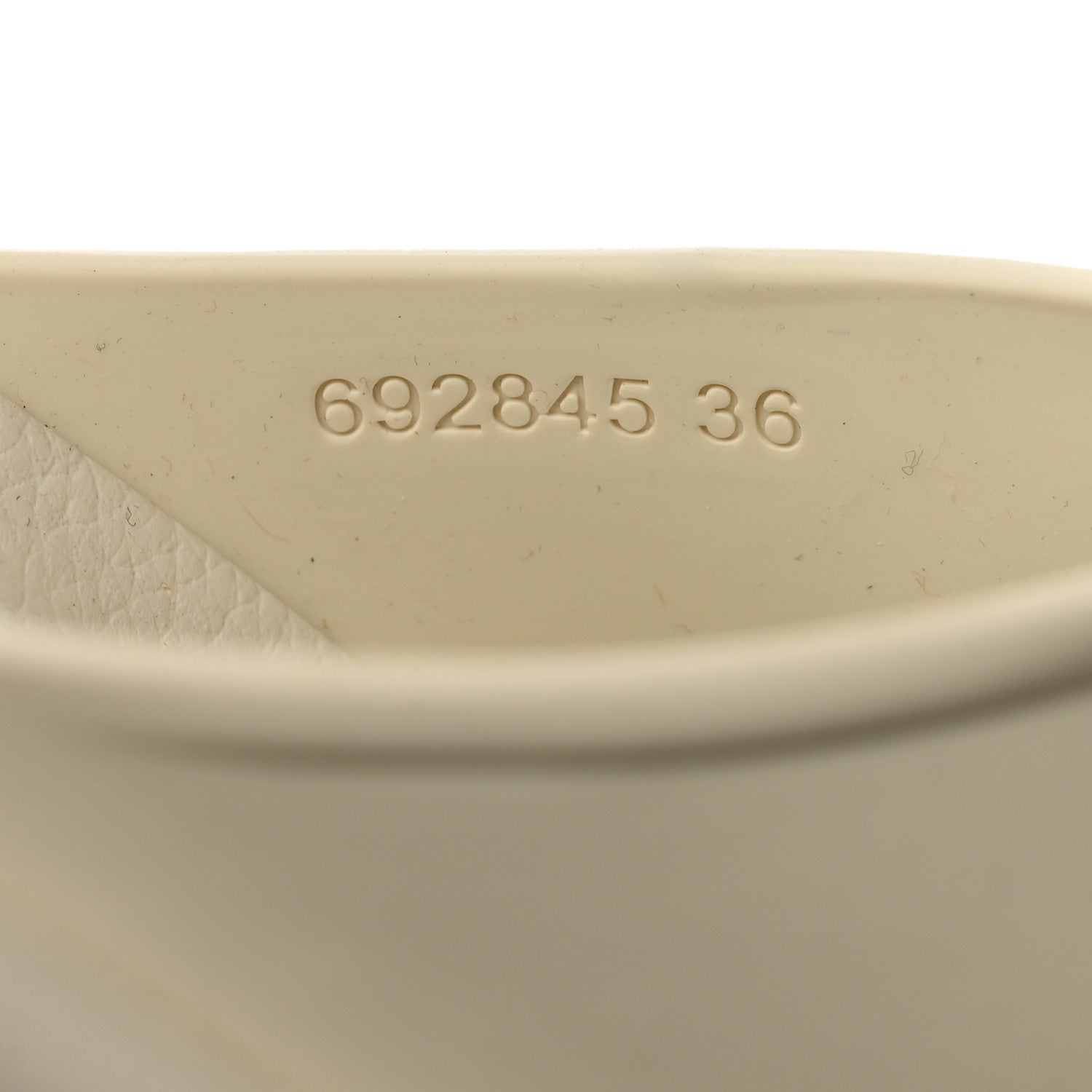 Gucci Soft Rubber Womens Interlocking G Platform 42mm Slide Sandals 36 Off White 7 of 8