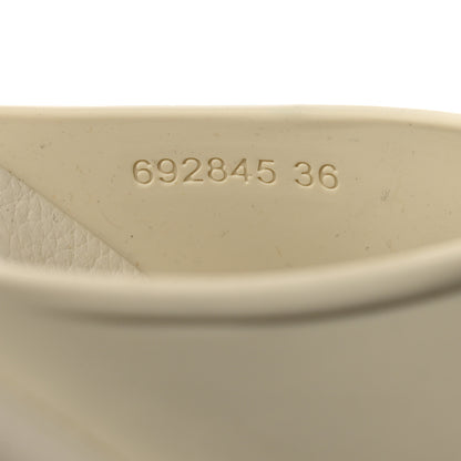 Gucci Soft Rubber Womens Interlocking G Platform 42mm Slide Sandals 36 Off White 7 of 8