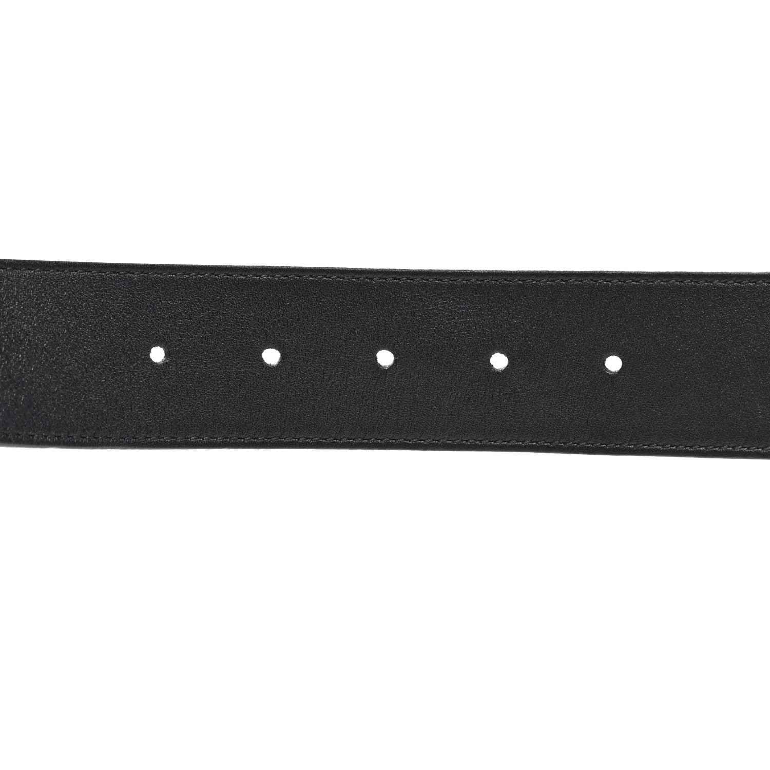 Gucci Moon Calfskin Pearl Double G 40mm Belt 85 34 Black Cream 4 of 5