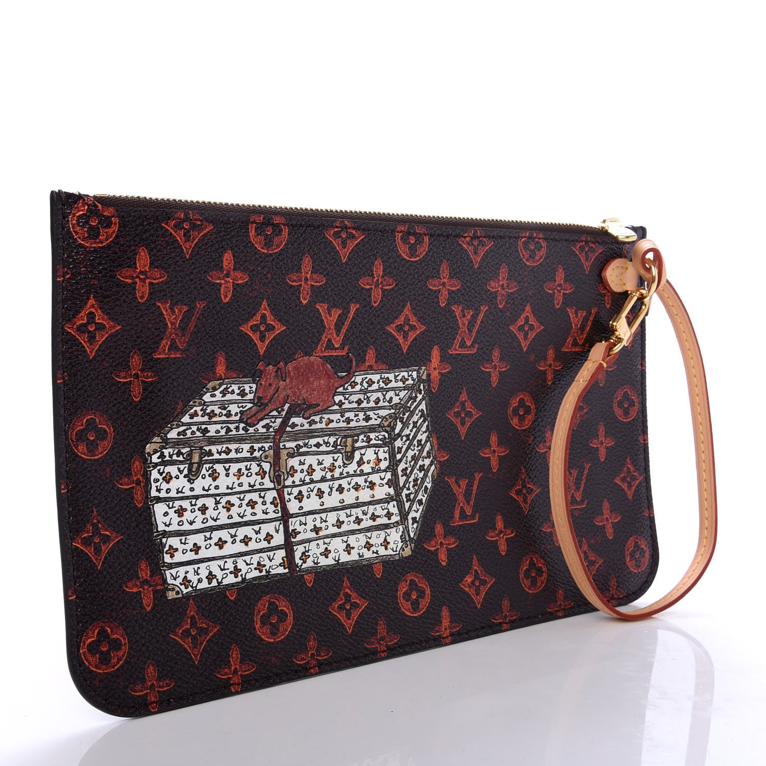 Louis Vuitton Catogram Neverfull MM GM Pochette Marron 3 of 7