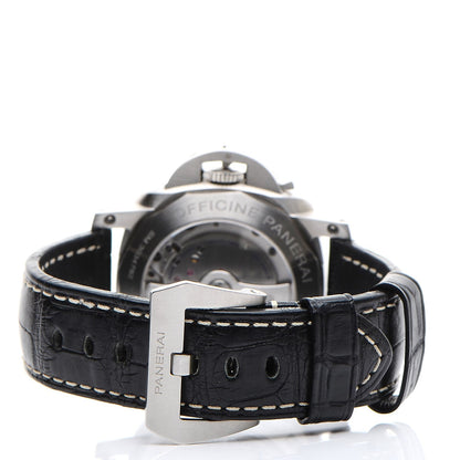 Panerai Stainless Steel Alligator 44mm 1950 3 Days GMT Power Reserve Automatic Watch Black PAM00321 4 of 8