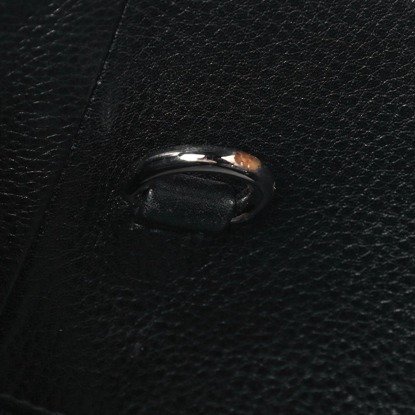 Glace Calf Twin Pocket Tote Black
