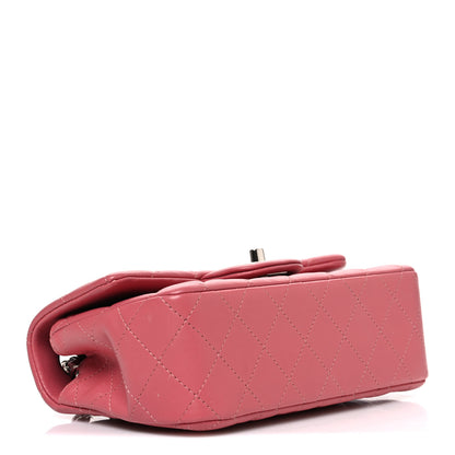 Chanel Lambskin Quilted Mini Rectangular Flap Pink 3 of 10