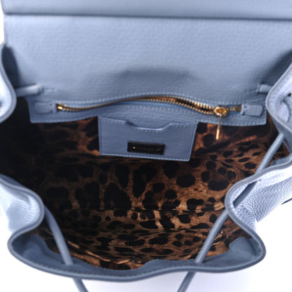 Dolce & Gabbana Calfskin Studded Miss Sicily Backpack Light Blue 4 of 4