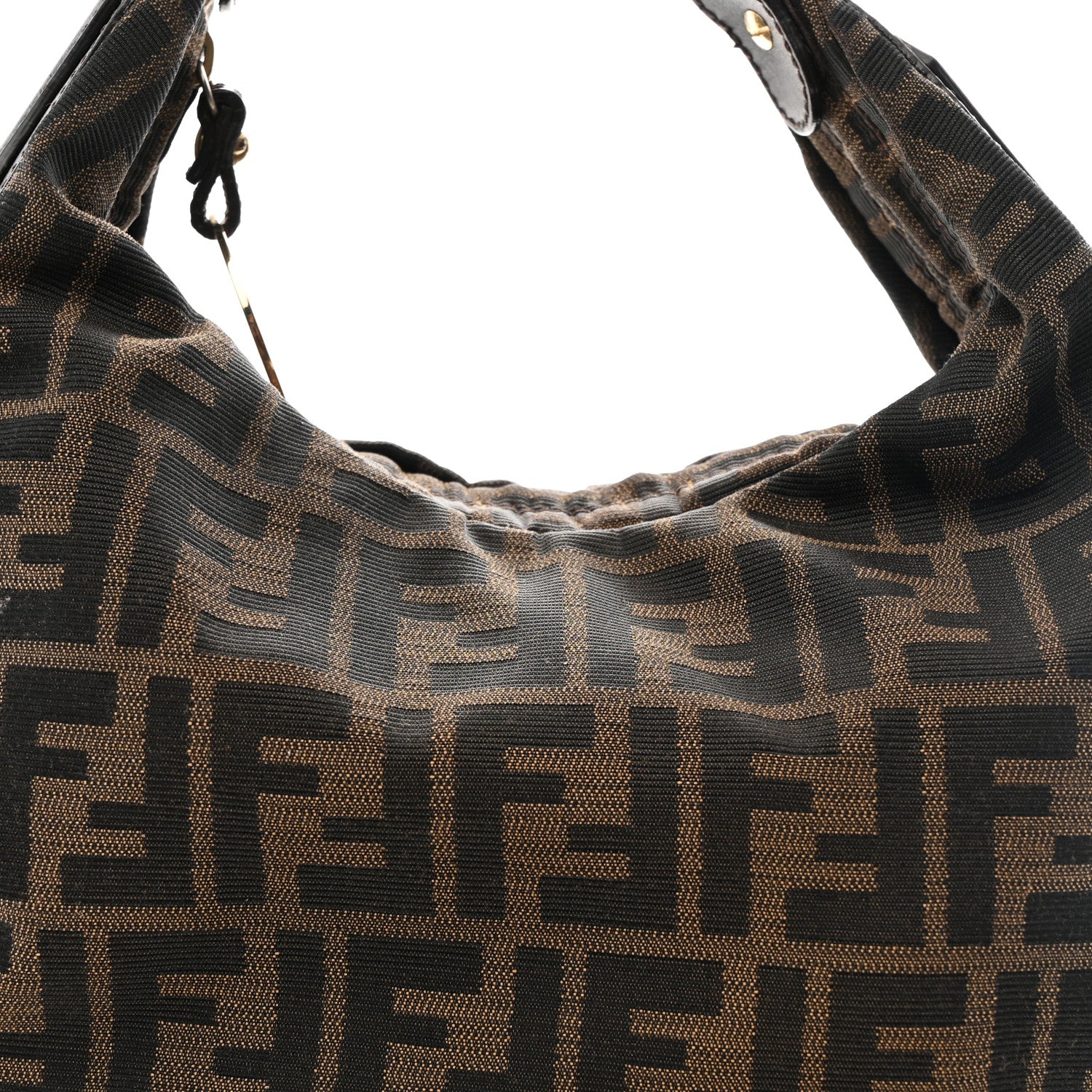 Fendi Zucca Small Chef Chain Hobo Tobacco 8 of 10