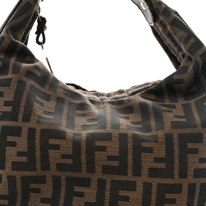 Fendi Zucca Small Chef Chain Hobo Tobacco 8 of 10