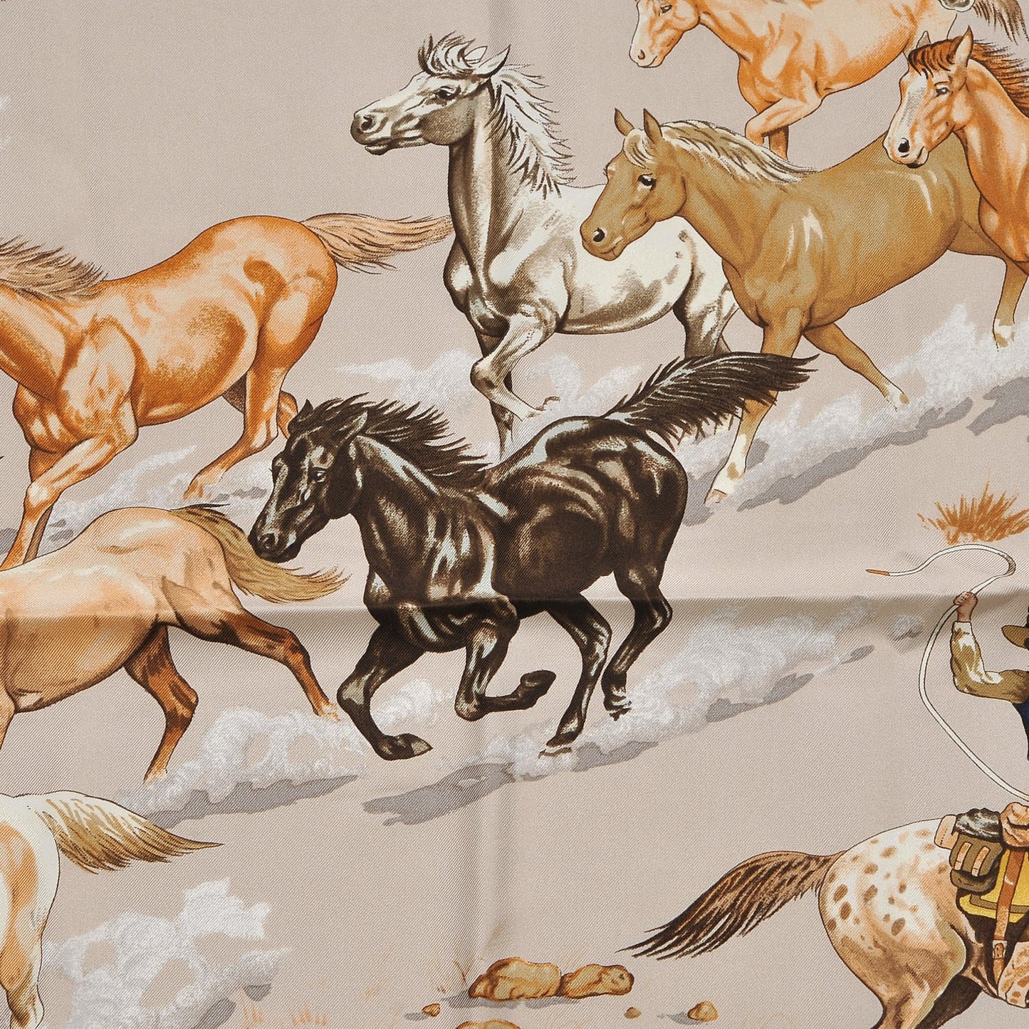 Silk Les Mustangs Scarf 90