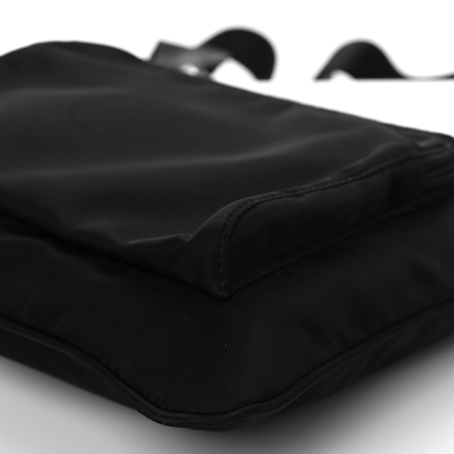 Prada Nylon Saffiano Flat Messenger Bag Black 10 of 10