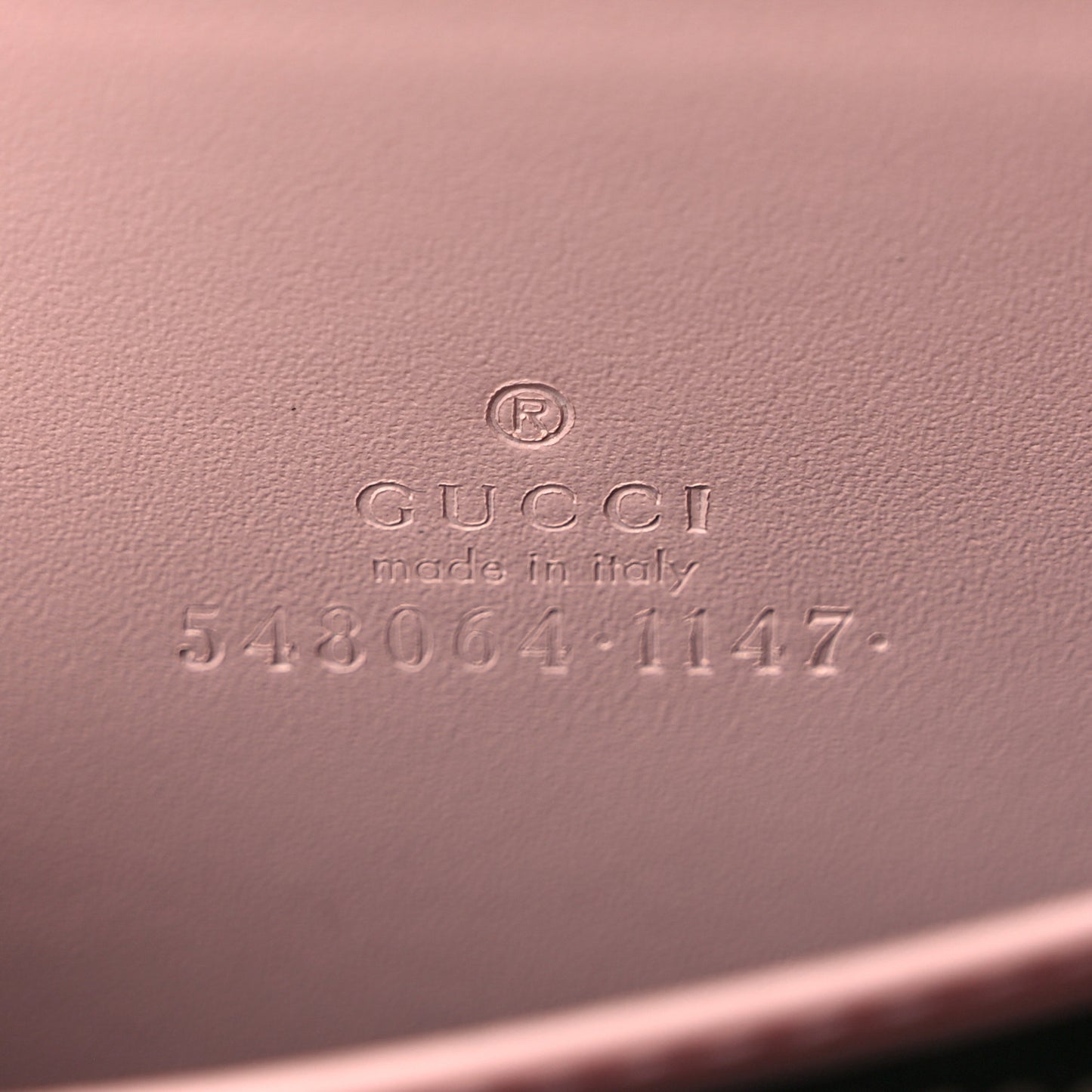 Guccissima Signature Crystal Cat Zip Around Card Case Light Candy Pink