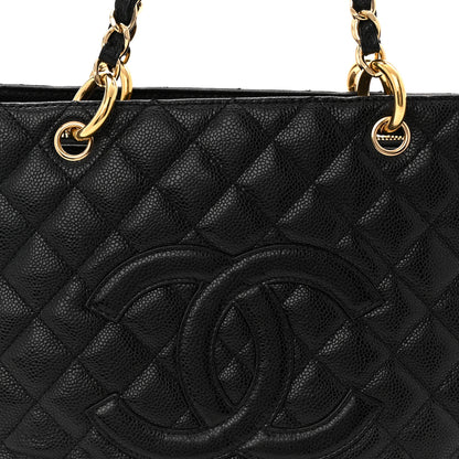 Chanel Caviar Quilted Grand Shopping Tote GST Black 8 of 10