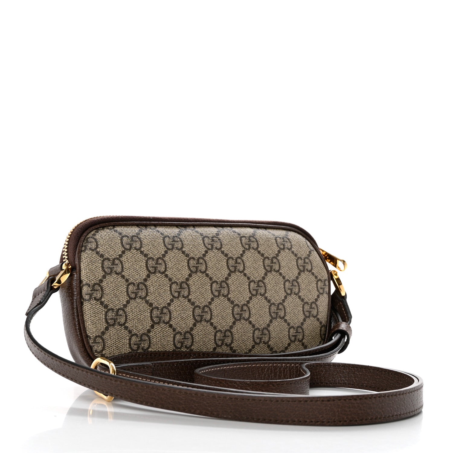 Gucci GG Supreme Monogram Web Mini Ophidia GG Bag Brown 3 of 7