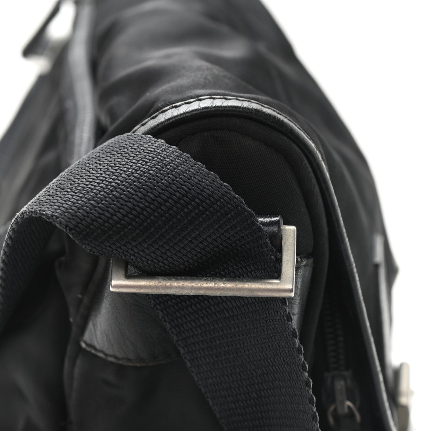 Prada Nylon Vela Messenger Bag Black 14 of 14