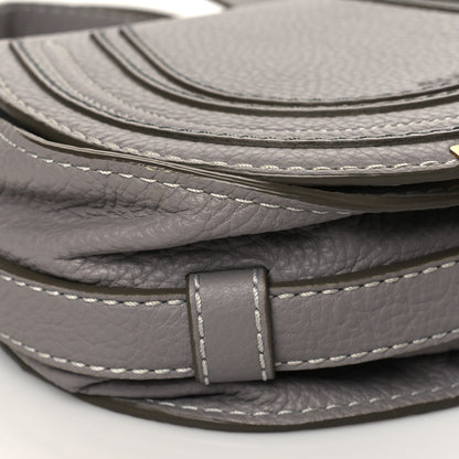 Chloe Calfskin Mini Marcie Round Crossbody Bag Cashmere Grey 10 of 11