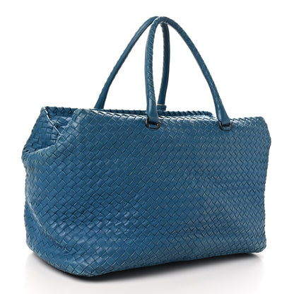 Bottega Veneta Nappa Intrecciato Brick Tote Celeste 4 of 11