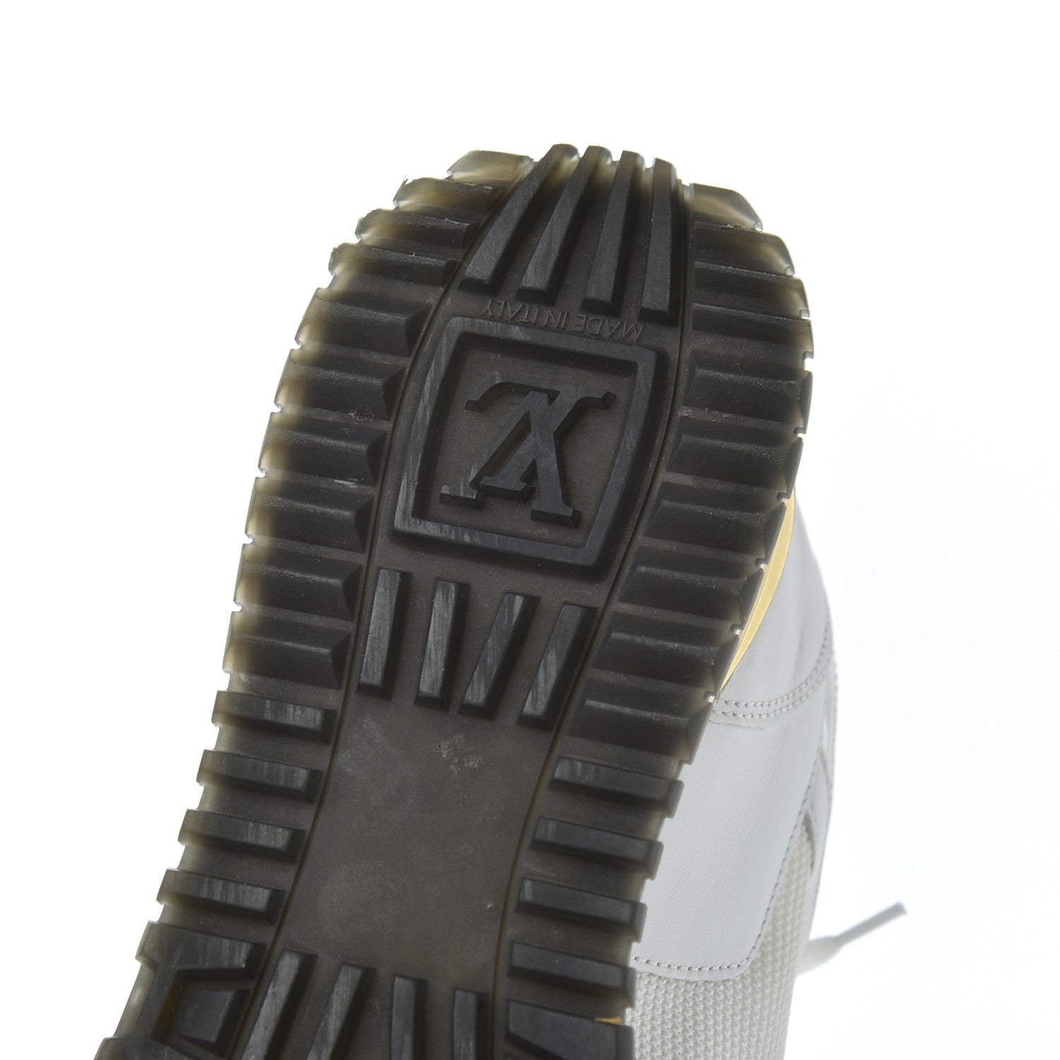 Louis Vuitton Suede Monogram Run Away Sneakers 37 White 12 of 18