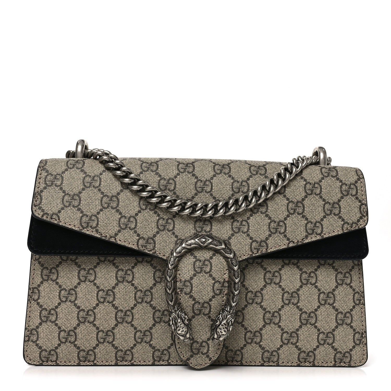 Gucci GG Supreme Monogram Small Dionysus Shoulder Bag Black 1 of 9